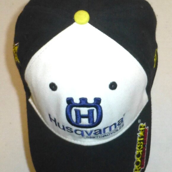 New Era 39Thirty Husqvarna Motorcycles Flex Fit Embroidered Hat HAS STAINS READ - Picture 5 of 9
